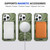 For iPhone 13 Pro MagSafe Magnetic Shockproof Phone Case with Ring Holder(Dark Green)