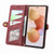 For Xiaomi 12 Geometric Zipper Wallet Side Buckle Leather Phone Case(Red)