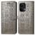 For OPPO Reno9 Pro+ Cat and Dog Embossed Leather Phone Case(Grey)