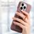 For iPhone 13 Pro Litchi Leather Oil Edge Ring Card Back Phone Case(Jujube apricot)