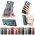 For iPhone 13 Pro Litchi Leather Oil Edge Ring Card Back Phone Case(Jujube apricot)