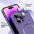 For iPhone 15 Pro ENKAY MagSafe Matte TPU Phone Case with Lens Film & Screen Glass Film(Dark Grey)