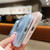 For iPhone 15 Pro Large Window Diamond Magnifier Magnetic Phone Case(Green)