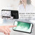 For Samsung Galaxy S22+ 5G Retro Painted Zipper Wallet Back Phone Case(Black)