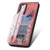 For Redmi Note 9 Retro Painted Zipper Wallet Back Phone Case(Pink)