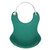 Baby Infant Toddler Waterproof Silicone Bib Infants Feeding Lunch Roll-up Apron(Dark Green)