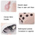 ANGOO Cute Girl Heart Multifunctional Pen Holder Stationery Retractable Storage Bag(Peach Milk Tea)