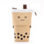 ANGOO Cute Girl Heart Multifunctional Pen Holder Stationery Retractable Storage Bag(Coffee Milk Tea)