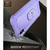 For iPhone XS Max PC + Rubber 3-layers Shockproof Protective Case with Rotating Holder(Purple)