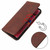 For OPPO A93 5G Calf Texture Magnetic Flip Leather Phone Case(Brown)