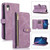 For iPhone XR Dream 9-Card Wallet Zipper Bag Leather Phone Case(Purple)