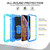 For iPhone XS Max PC + Rubber 3-layers Shockproof Protective Case with Rotating Holder(Mint Green + Blue)