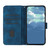 For iPhone 13 Line Pattern Skin Feel Leather Phone Case(Royal Blue)