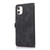 For iPhone 11 Zipper Card Slot Buckle Wallet Leather Phone Case(Black)
