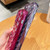 For iPhone 13 Pro Woven Grid 3D Electroplating Laser Engraving Glitter Paper Phone Case(Rose Red)