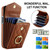 For iPhone 14 Rhombic Texture Card Bag Phone Case with Long Lanyard(Brown)