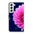 For Samsung Galaxy S22 Crystal 3D Shockproof Protective Leather Phone Case(Pink Petals)