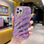 For iPhone 14 Pro Laser Sequin Waves TPU Phone Case(Purple)