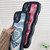 For iPhone 13 Wavy Lambskin Love TPU Phone Case(Blue)