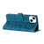 For iPhone 15 Plus Flower Embossing Pattern Leather Phone Case(Blue)