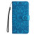For Samsung Galaxy M34 5G Embossed Sunflower Leather Phone Case(Blue)