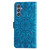 For Samsung Galaxy M34 5G Embossed Sunflower Leather Phone Case(Blue)