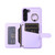 For Samsung Galaxy S21 5G Horizontal Card Bag Ring Holder Phone Case with Dual Lanyard(Purple) For Samsung Galaxy S21 5G Horizontal Card Bag Ring Holder Phone Case with Dual Lanyard(Purple)