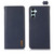 For Samsung Galaxy S24+ KHAZNEH Nappa Top Layer Cowhide Leather Phone Case(Blue) For Samsung Galaxy S24+ KHAZNEH Nappa Top Layer Cowhide Leather Phone Case(Blue)