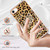 For iPhone SE 2022 / SE 2020 / 8 / 7 Electroplating Marble Dual-side IMD Phone Case(Leopard Print)