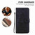 For iPhone 12 / 12 Pro Lily Embossed Leather Phone Case(Black)