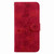 For iPhone 13 Pro Max Lily Embossed Leather Phone Case(Red)