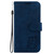 For iPhone 15 Little Tiger Embossed Leather Phone Case(Dark Blue)