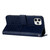 For iPhone 11 Pro Max Rhombic Texture Leather Phone Case with Lanyard(Blue)