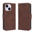 For iPhone 15 Skin Feel Calf Texture Card Slots Leather Phone Case(Brown)