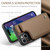 For iPhone 15 Plus CaseMe C22 Card Slots Holder RFID Anti-theft Phone Case(Brown)