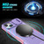 For iPhone 15 Sliding Camshield Magsafe Holder TPU Hybrid PC Phone Case(Pink Purple)