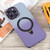 For iPhone 12 Pro Max Gradient MagSafe Holder Liquid TPU Hybrid PC Phone Case(Blue Purple)