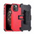 For iPhone 11 Pro Max 3 in 1 PC + TPU Sliding Sleeve Phone Case(Red+Black)