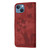 For iPhone 13 Butterfly Cat Embossing Flip Leather Phone Case(Red)
