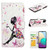 For Samsung Galaxy A41 Oil Embossed 3D Drawing Leather Phone Case(Flower Fairy)