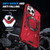 For iPhone 14 Plus MagSafe Magnetic Shockproof Phone Case with Ring Holder(Red)