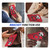 For iPhone 14 Plus MagSafe Magnetic Shockproof Phone Case with Ring Holder(Red)