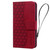 For iPhone X / XS Business Diamond Buckle Leather Phone Case with Lanyard(Wine Red)