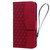 For iPhone 13 Pro Business Diamond Buckle Leather Phone Case with Lanyard(Wine Red)