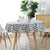 Polyester Cotton Round Tablecloth Dust-proof Cotton and Linen Printing Tablecloth, Diameter:100cm(Color Triangl)