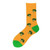 3 Pairs Fashionable Personality Happy Tide Socks Colorful Fruit Animal Pattern Tube Socks, Size:Eurocode 39-46(Broccoli)