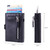 Men PU Leather Short Zipper RFID Wallet(Mad Horse Aprico)