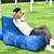 BB1803 Foldable Portable Inflatable Sofa Single Outdoor Inflatable Seat, Size: 100 x 80 x 70cm(Navy)