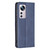 For Xiaomi 12 Prismatic Invisible Magnetic Leather Phone Case(Blue)