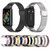 For Huawei Band 6 / Honor Band 6 / 7 Mijobs Breathable Nylon Watch Band(Black Red)